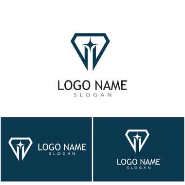 Diamond Logo Şablonu vektör çizimi tasarımı