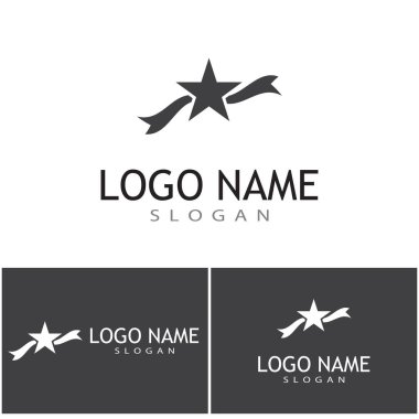 Yıldız simgesi şablon vektör illüstrasyon tasarımı