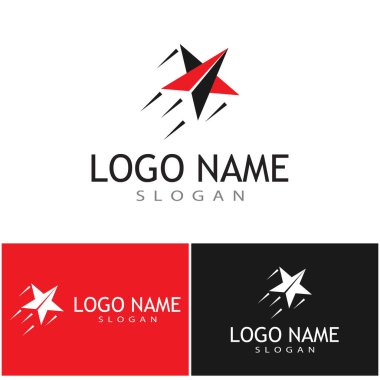 Yıldız simgesi şablon vektör illüstrasyon tasarımı