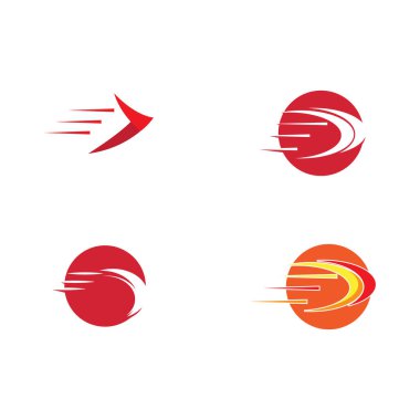 Daha hızlı Logo şablonu vektör simgesi tasarım