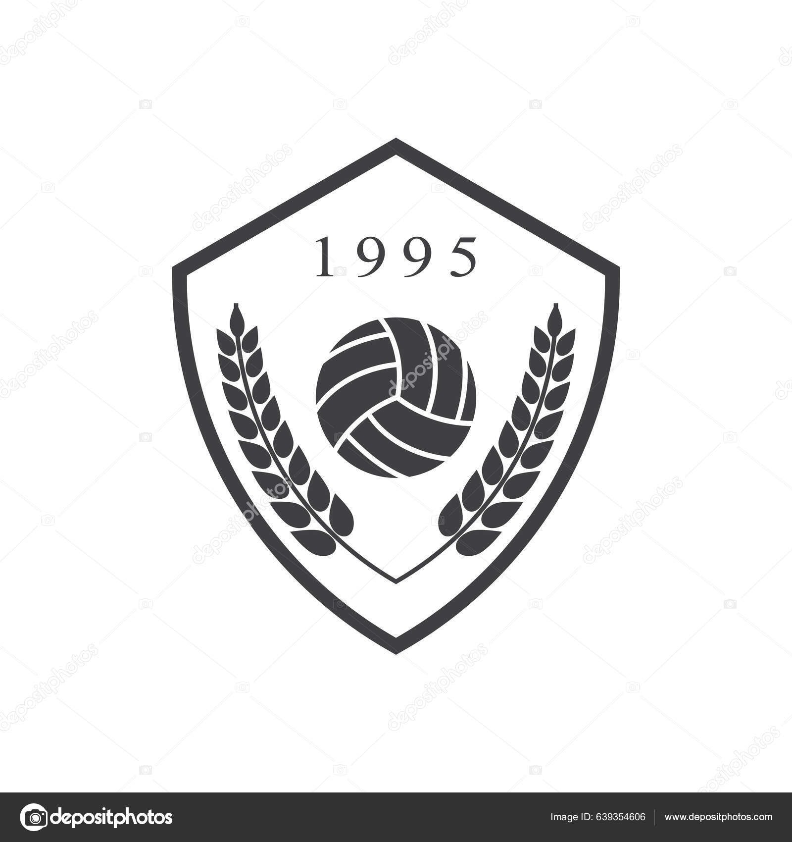 Volley Ball Logo Vector Symbol Design Template Stock Vector by ...