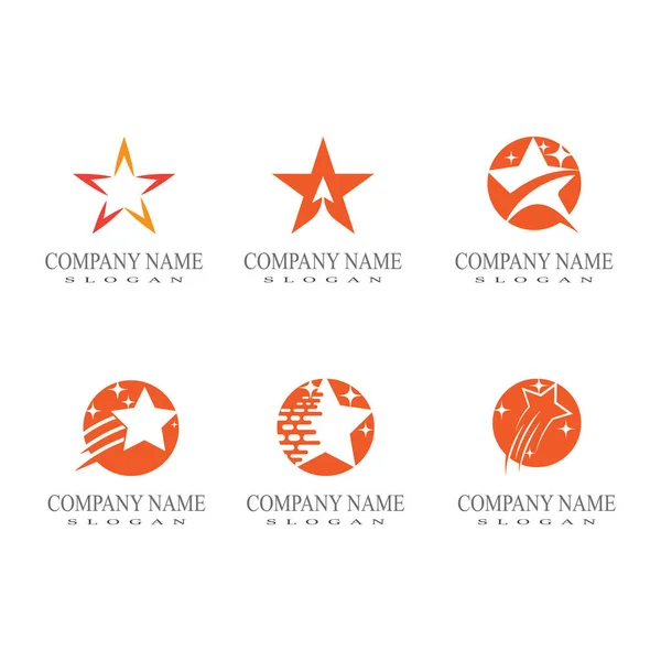 Yıldız Logosu Illüstrasyon Vektörü Sembol Tasarımı — Stok Vektör