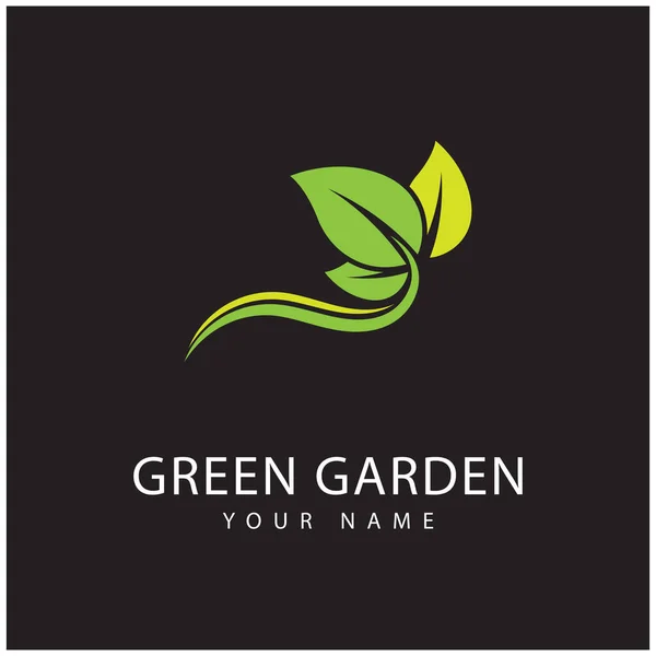 Verde Logotipo Del Jardín Vector Símbolo Ilustraciones De Stock Sin Royalties Gratis