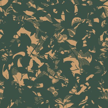 Farklı şekil ve dokulara sahip yaratıcı karalama sanatı deseni. Etnik renkli çiçek ve çizgi geometrik karalama dokusu.