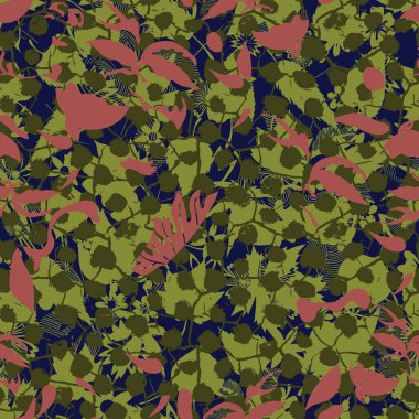 Farklı şekil ve dokulara sahip yaratıcı karalama sanatı deseni. Etnik renkli çiçek ve çizgi geometrik karalama dokusu.