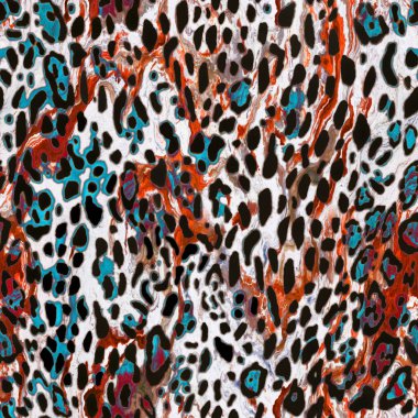 Farklı şekil ve dokulara sahip yaratıcı karalama sanatı deseni. Etnik renkli çiçek ve çizgi geometrik karalama dokusu.