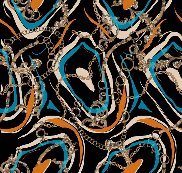 Творческий образец дудла с разными цветами и фактурами. Цветочная геометрическая текстура цветка и линии.