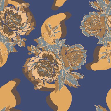 Karışık el çizgisi arkaplanı rengarenk kusursuz desen. Geometrik grunge dokusu tekstil dijital baskı tasarımı