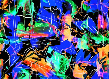 Kusursuz soyut desen. Tekstil kumaşları için soyut çiçek ve geometrik desen. Satış afişleri, posterler, etiketler ve hediye paketleme kağıtları için tasarım ögesi.