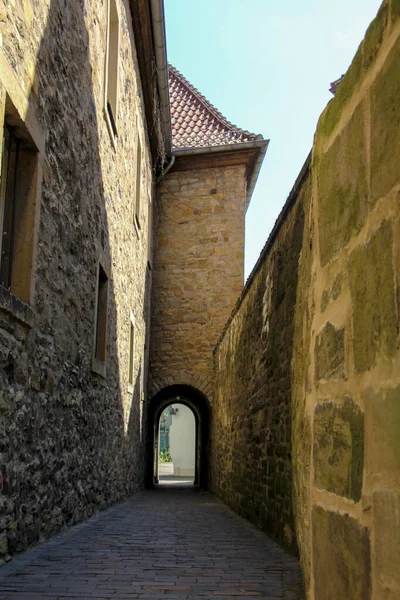 stock image Courtyard in the Catholic Church. OSNABRUCK, Germany. High quality photo