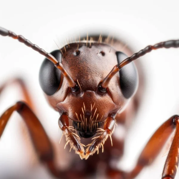 Super Makro Portret Mrówki Niesamowite Szczegóły Zdjęcia Mrówki — Zdjęcie stockowe