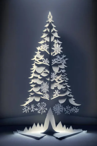크리스마스 종이에서 카드와 디자인을 이미지 — 스톡 사진