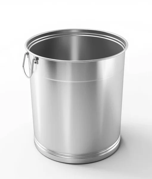 Garbage Can Isolated White Background — Stock Photo, Image
