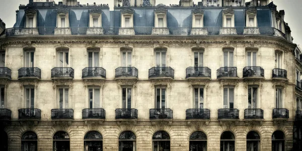 Architettura Classica Degli Edifici Parigi Francia — Foto Stock