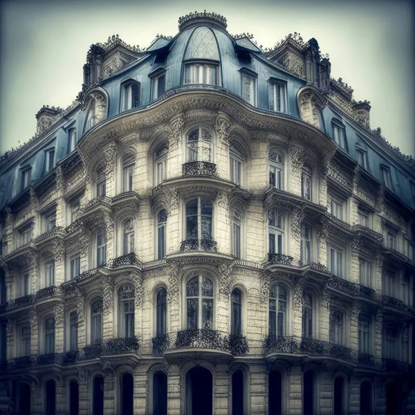 Κλασική Αρχιτεκτονική Κτιρίων Στο Παρίσι Γαλλία — Φωτογραφία Αρχείου