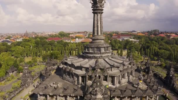 Bajra Sandhi Monumento Panjer Denpasar Del Sur Bali — Vídeos de Stock