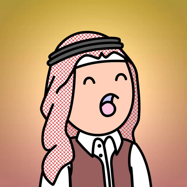 Nft Arab Family Doodles Art — Stockfoto