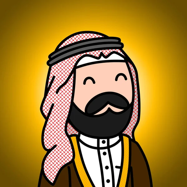 Nft Arab Family Doodles Мистецтво — стокове фото