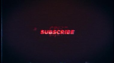 Retro Efekt ve Arıza Arkaplanlı Alt Metin