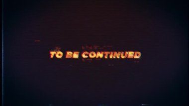 Devam Edecek Retro Metin Efekti Arıza Arkaplanı ile