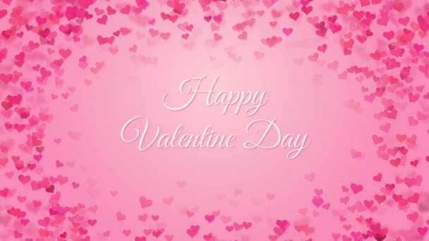 Valentines Día Movimiento Fondo — Vídeos de Stock