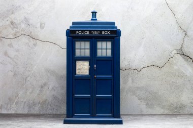 Police call box. Tardis from Doctor Who. clipart