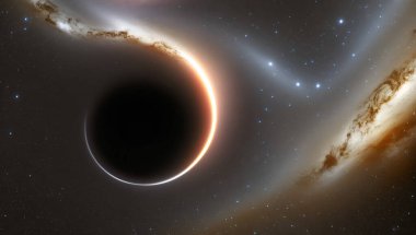 Dönen kara delik yakınlardaki bir nebuladan madde koparıyor.. 
