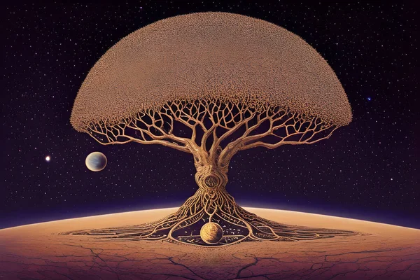 The Tree of life. Cycle of life, growth, evolution concept.