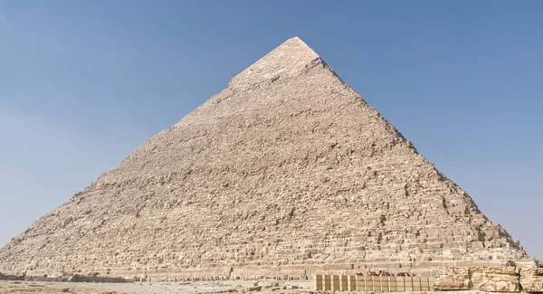 2023年3月17日 吉萨高原上的Khafre Chephren 金字塔 — 图库照片
