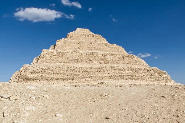 Каир Гиза Египет Марта 2023 Года Пирамида Саккара Каире Первая — стоковое фото