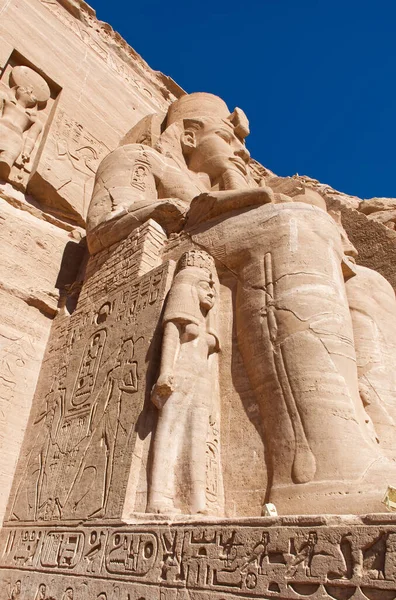 Abu Simbel Egypt Března 2023 Hlavní Socha Chrámu Abú Simbel — Stock fotografie