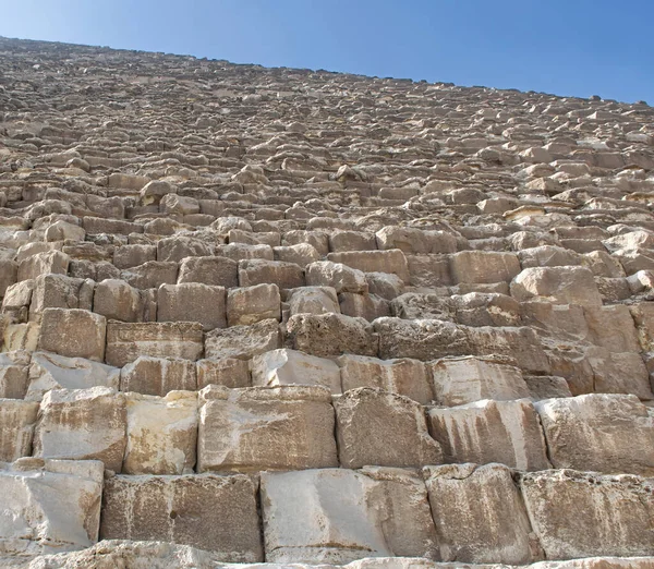 Stenblock Cheops Pyramid Egypten — Stockfoto