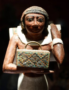 Kahire, Mısır - 18 Mart 2023: Nyankhpepy Heykeli. Kahire 'deki Mısır Müzesi.