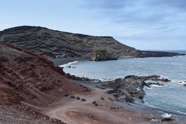 Tropikal Volkanik Kanarya Adaları, Lanzarote, İspanya.