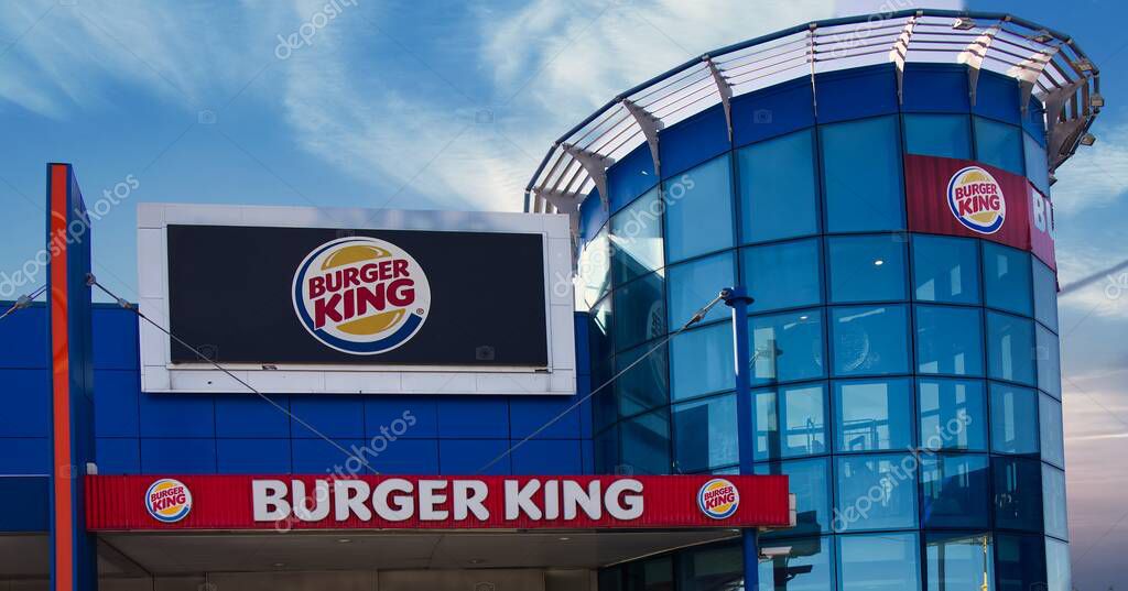 Bologna - Italy - September 23, 2023: Burger King Retail Fast Food. Burger King is a multinational fast food company