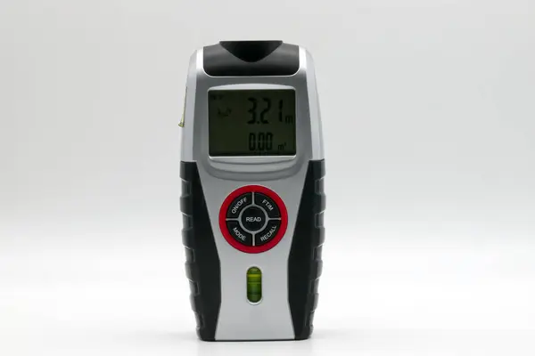 stock image Ultrasonic distance meter isolated on white background.