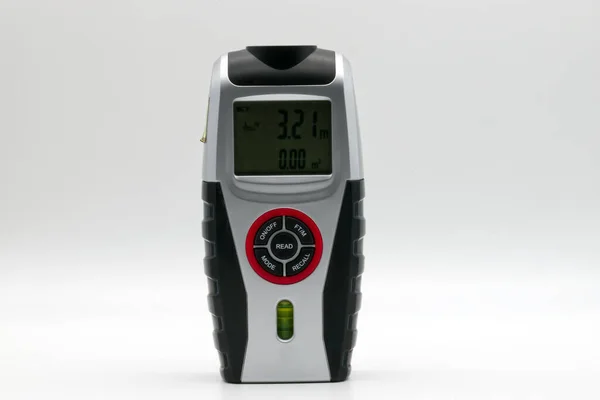 Ultrasonic Distance Meter Isolated White Background Royalty Free Stock Images