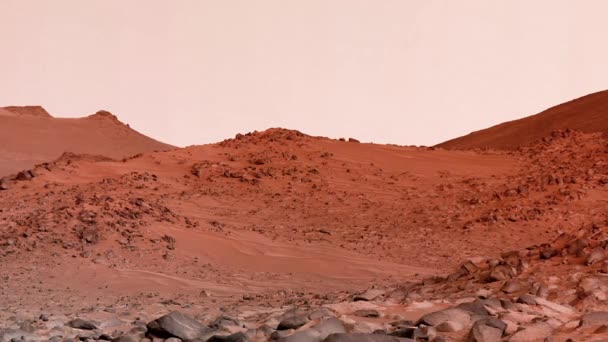 Landschaft Der Marsoberfläche — Stockvideo