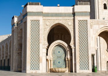 Kazablanka - Fas, Afrika - 19 Şubat 2024: Hasan II. Batı Fas Kazablanka Bölgesi.