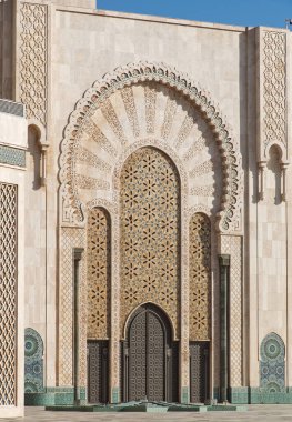 Kazablanka - Fas, Afrika - 19 Şubat 2024: Hasan II. Batı Fas Kazablanka Bölgesi.