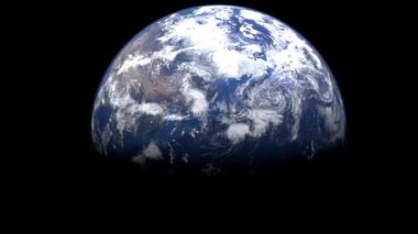 Dünya uzayda dönüyor. 4K