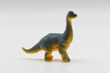 Brachiosaurus beyaz arka planda izole edilmiş. Tarih Öncesi Hayvanlar.