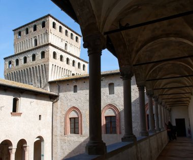 Torrechiara castle in Parma. Italy. Some scenes from the movie Ladyhawke were filmed in this castle. clipart