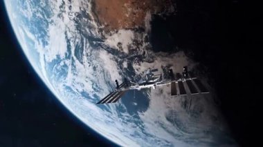 Dünya yörüngesindeki Uluslararası Uzay İstasyonu.