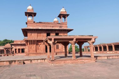 Diwan-i-Khas Fatehpur Sikri Uttar Pradesh, Hindistan 'da. UNESCO Dünya Mirası Alanı.