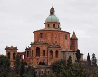 San Luca 'lı Meryem Ana' nın mabedi. Santuario della Madonna di San Luca. Bolonya İtalya.