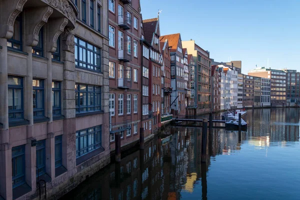 Vista Cidade Velha Hamburgo Alemanha — Fotografia de Stock