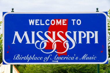 Amerika 'da Mississippi Eyaleti' ne hoş geldiniz.