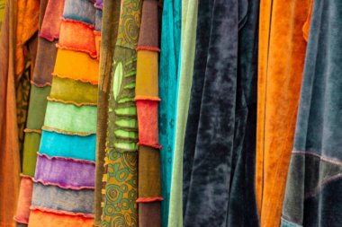 Renkli parlak kumaş arkaplanı