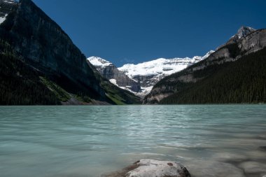 Wonderful landscape of lake Louise in Canada on a sunny day